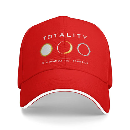 Spain Total Solar Eclipse 2026 Totality Sandwich Baseball Cap