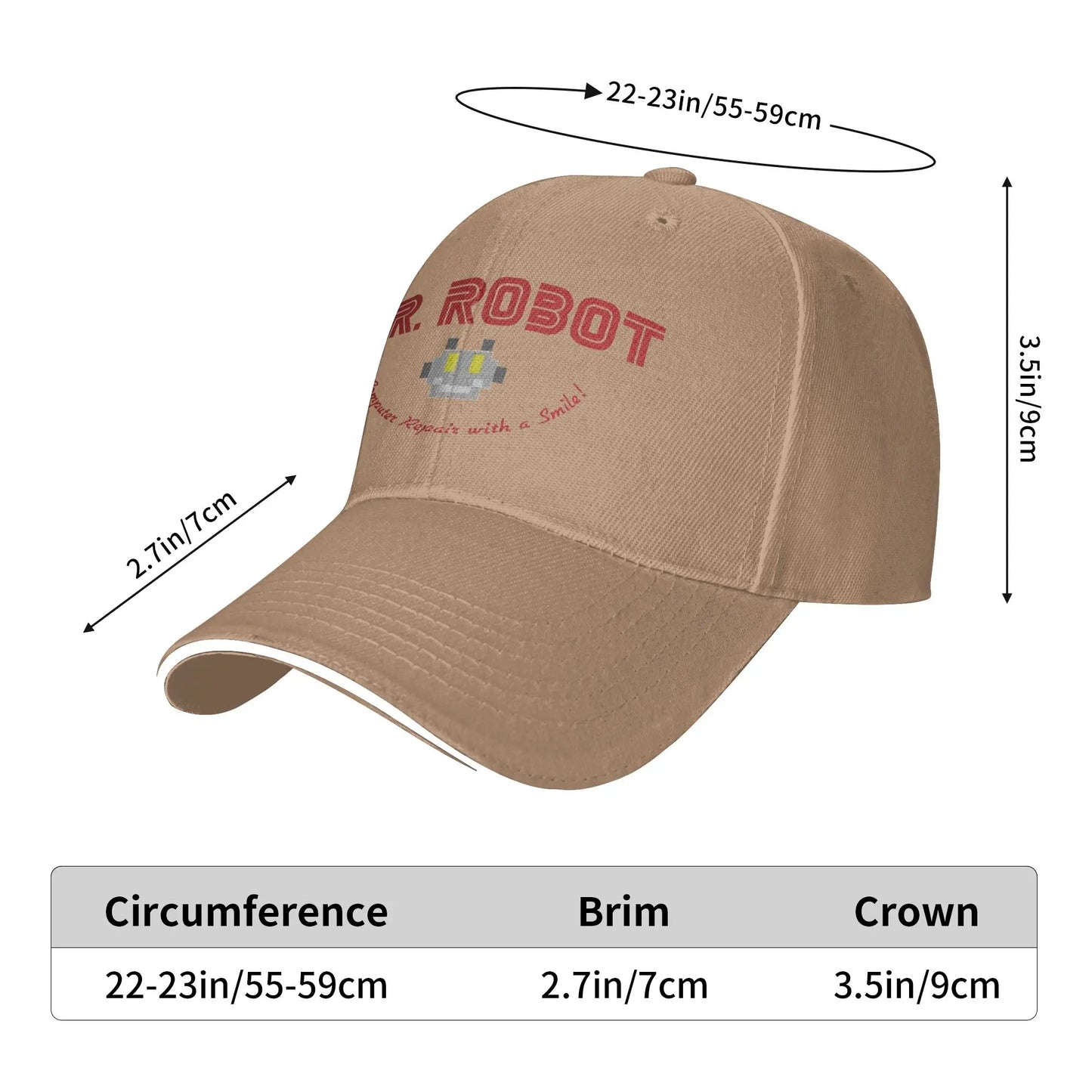 Mr. Robot Computer Repair Smile Baseball Cap