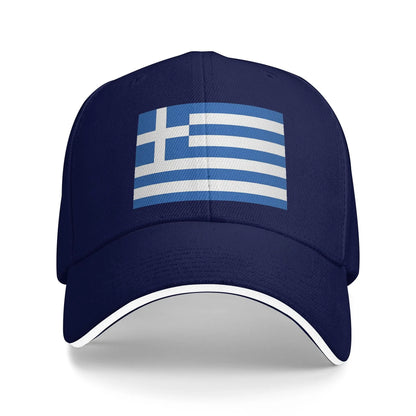 Greek Flag Greece Hellas Hellenic Sun Baseball Cap