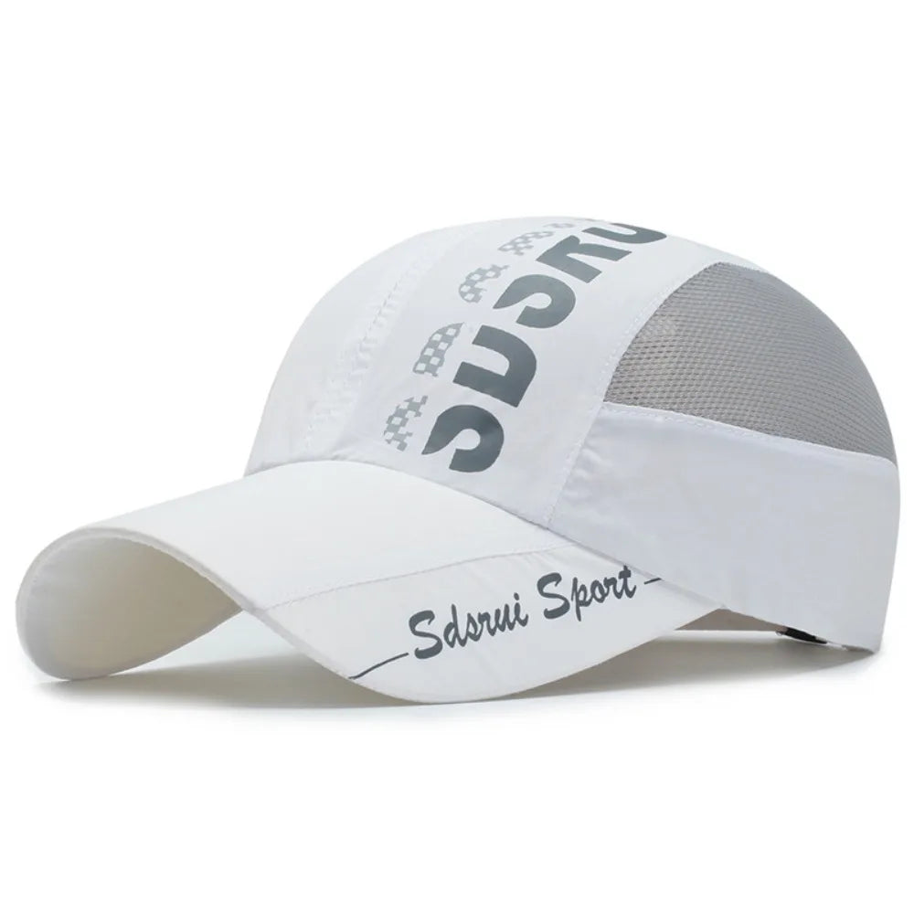 Fashion Wide Brim Mesh Baseball Cap Breathable Quick-drying Peaked Cap