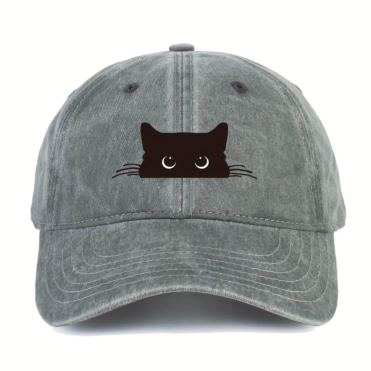 Cute Cat Print Adjustable Baseball Cap