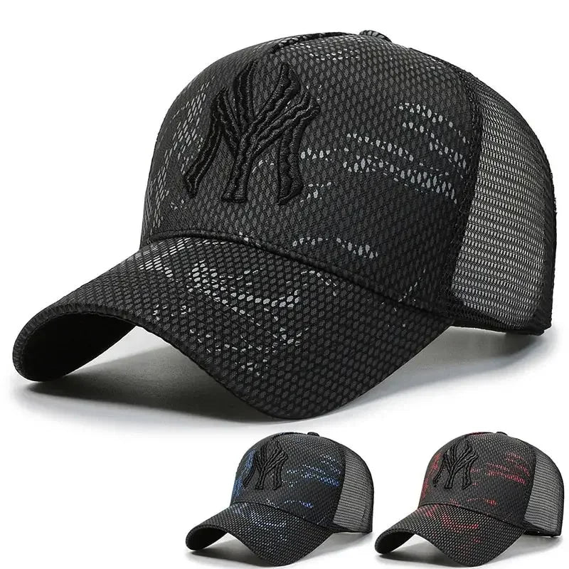 New Summer Hat Men's Letter Embroidery Versatile Couple Sunscreen Sunshade Baseball Cap