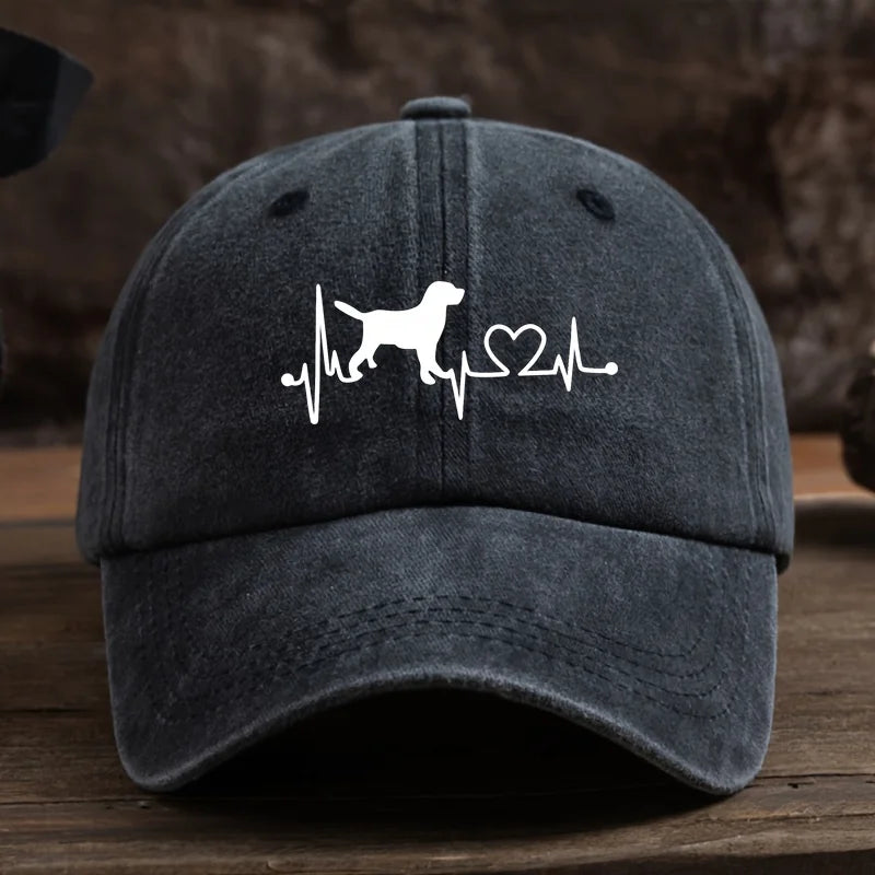 Dog Love Printed Baseball Cap