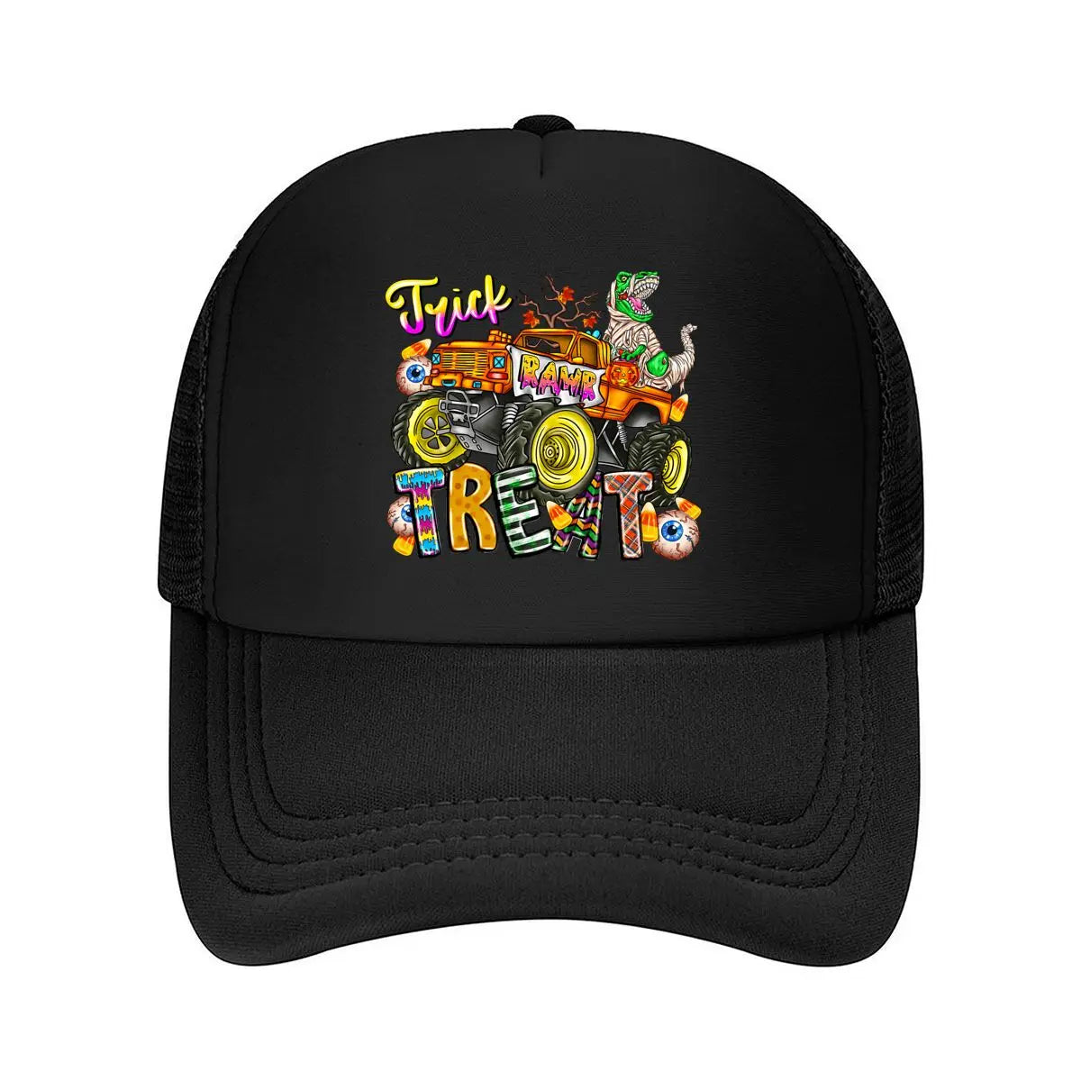 Halloween Monster Dinosaur 2026 Mesh Baseball Cap