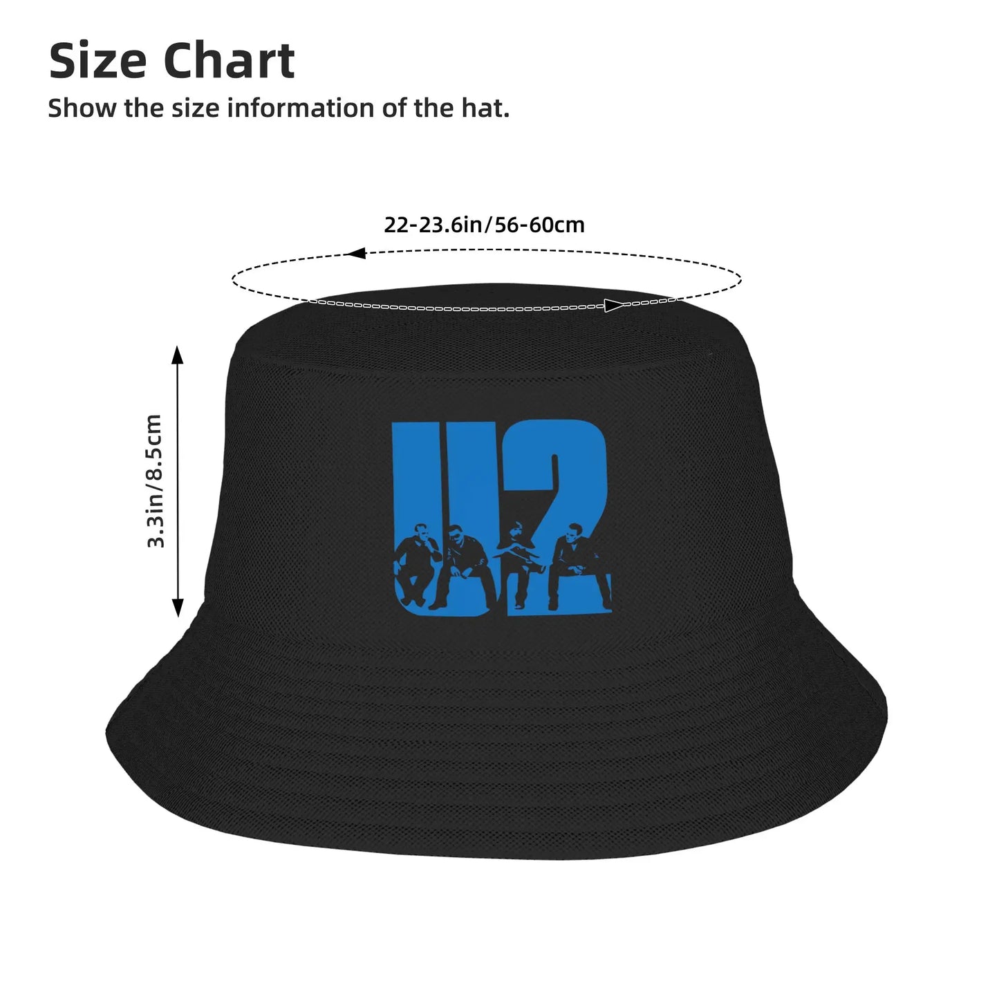 Couple U2 Rock Band Bucket Hat