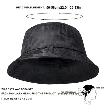 Unisex camouflage ventilate Bucket Hats Fishermen Caps