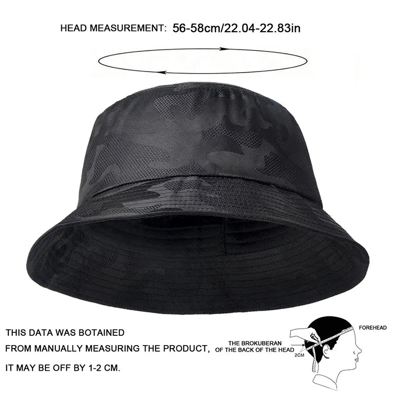 Unisex Camouflage Ventilate Bucket Hats Fishermen Caps