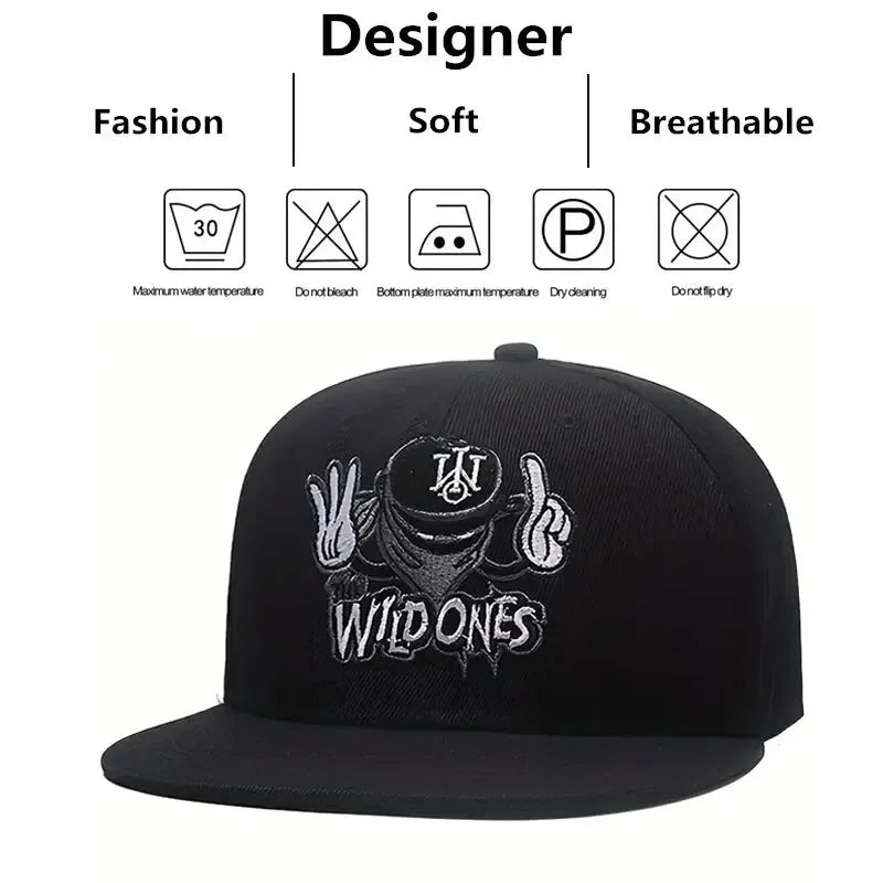 2025 Unisex Ninja Letter Embroidery Hip-hop Hats Baseball Caps Snapback Caps