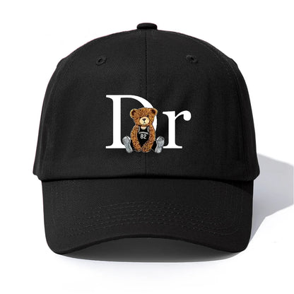 DrBear Print Baseball Cap For Adults