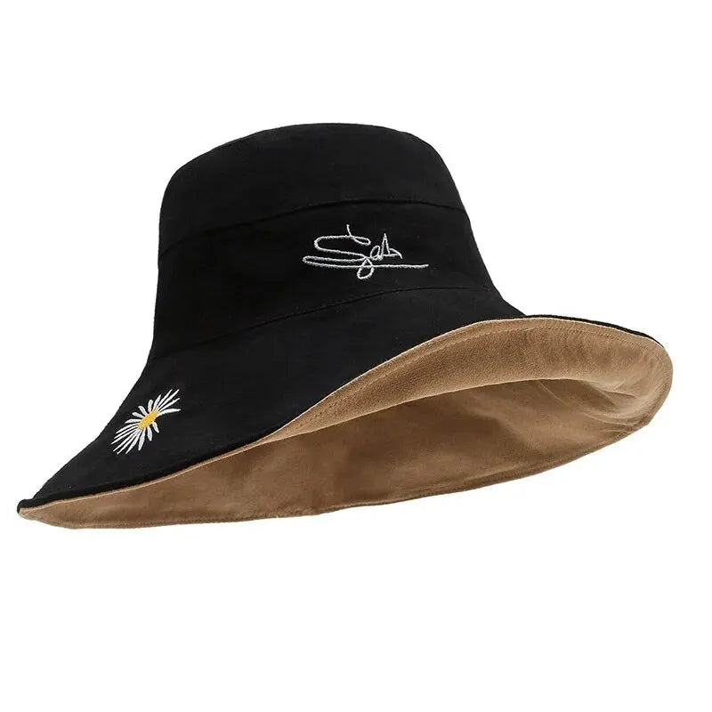 New Sunshade And Sunscreen Bucket Hat Korean Version Large Brim