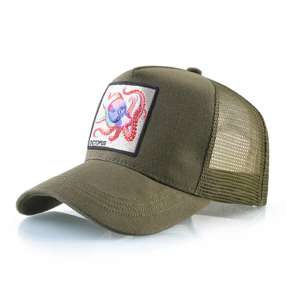 Unisex Baseball Cap With Octopus Patch For Men And Women Four Season