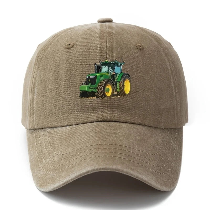 Printed Tractor Baseball Cap Men's Outdoor Camping Vacation