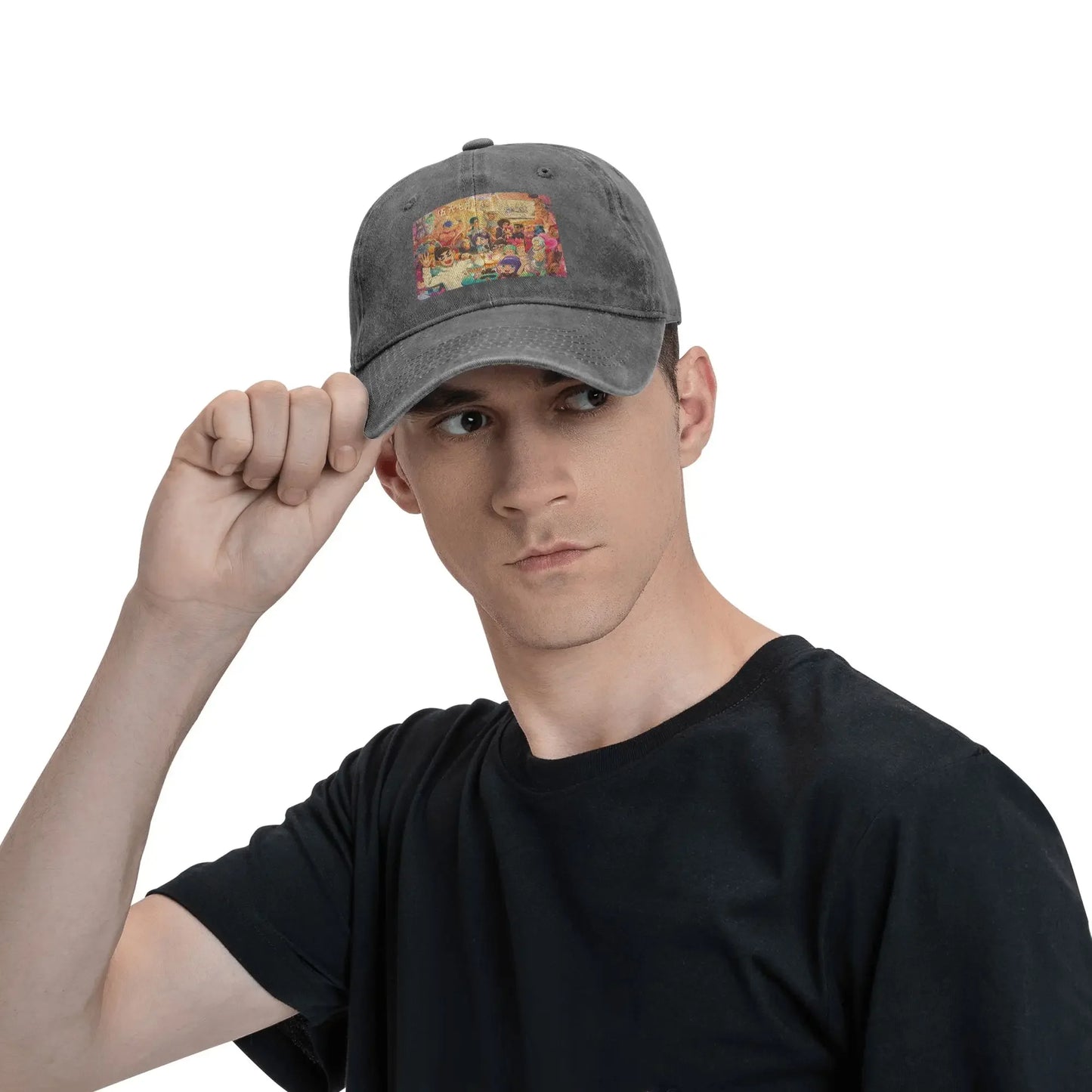 Scissor Seven Action Manga Cartoon Washed Denim Cap Casual Baseball Caps