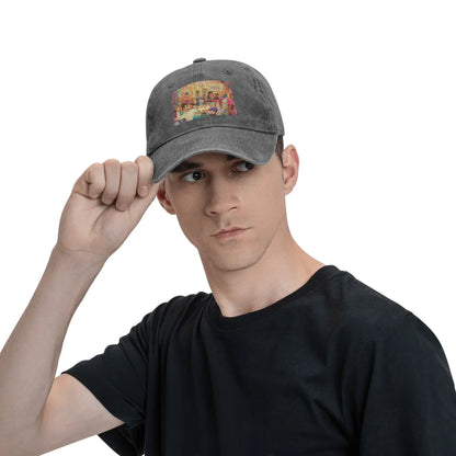 Scissor Seven Action Manga Cartoon Washed Denim Cap Casual Baseball Caps