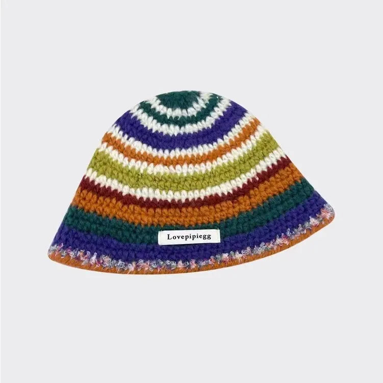 Autumn New Crochet Korean Handmade Bucket Hat Women