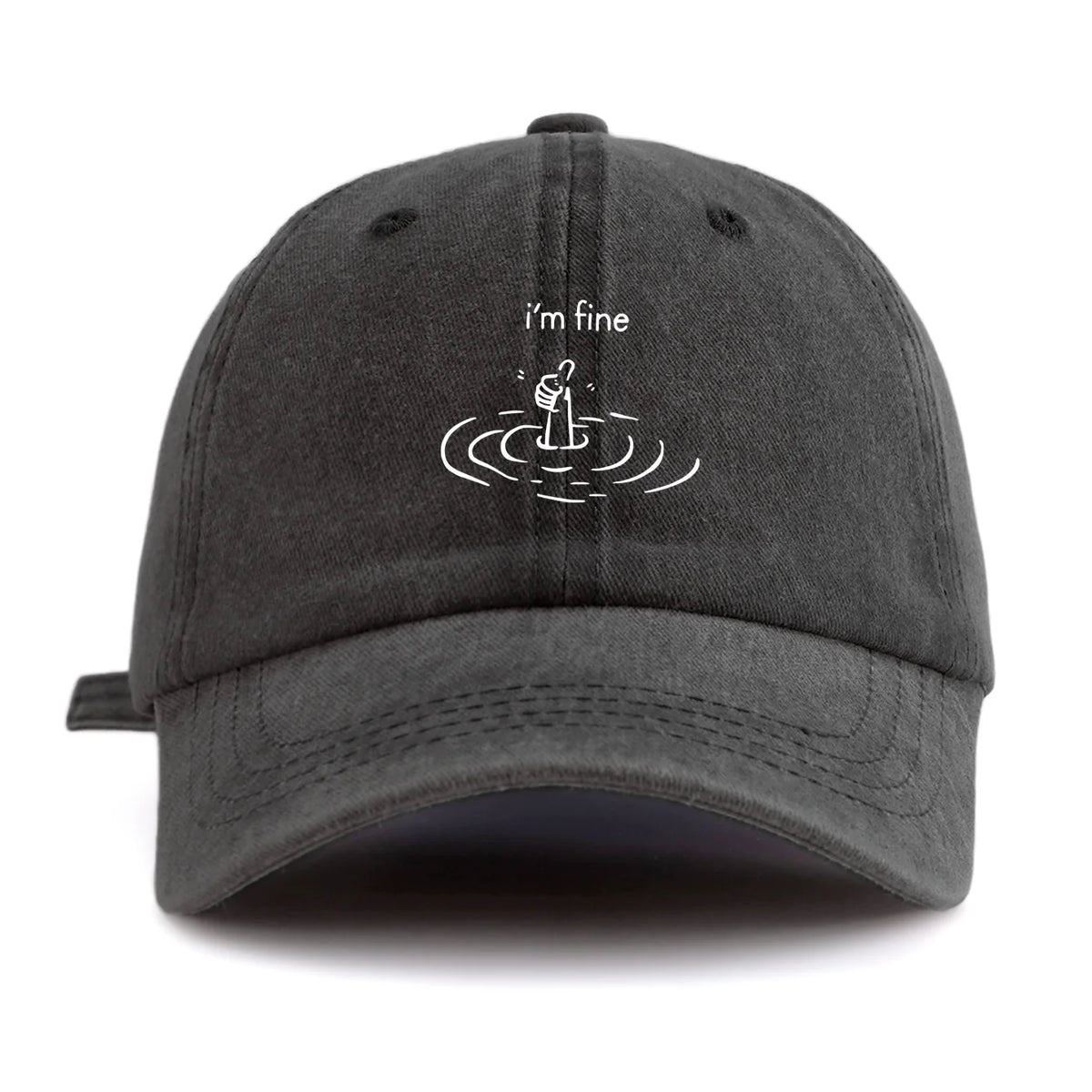 I'm Fine Sinking Hand Baseball Cap