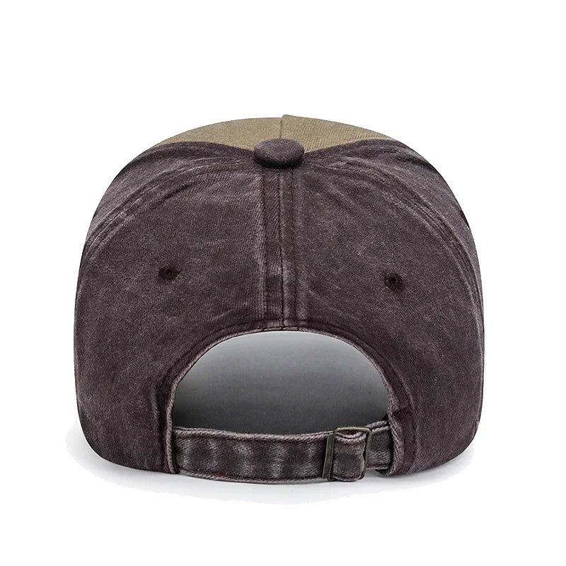 6 Colors New Unisex Washed Distressed Craft Patch Baseball Cap