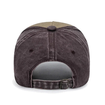 6 Colors New Unisex Washed Distressed Craft Patch Baseball Cap