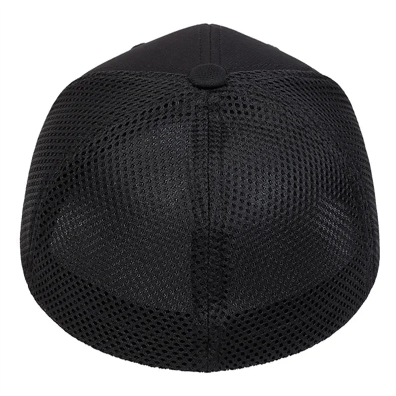 Unisex Solid Color Breathable Baseball Net Caps