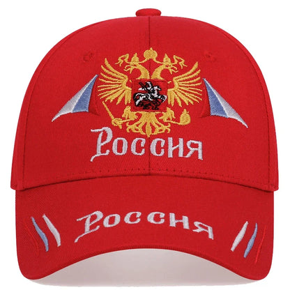 Unisex Double Headed Eagle Embroidery Baseball Caps Spring Autumn