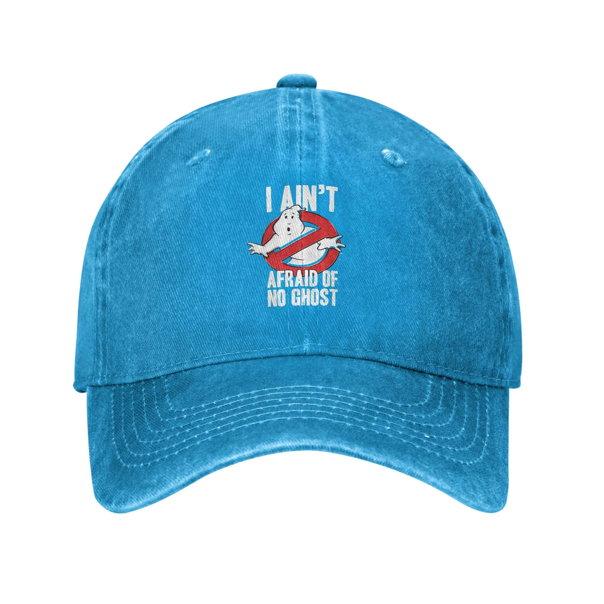 Ghostbusters I Ain't Afraid Of No Ghost Washed Baseball Cap