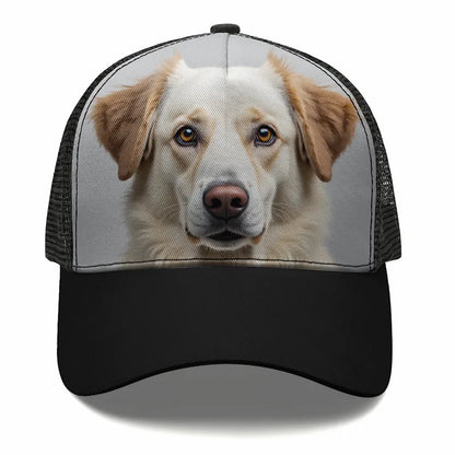 Atlas Mountain Dog Aidi Custom Flat Brim Cap Sun Hat Baseball Hat