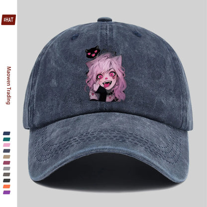 Anime Little Demon Cute Printed Pattern Baseball Cap