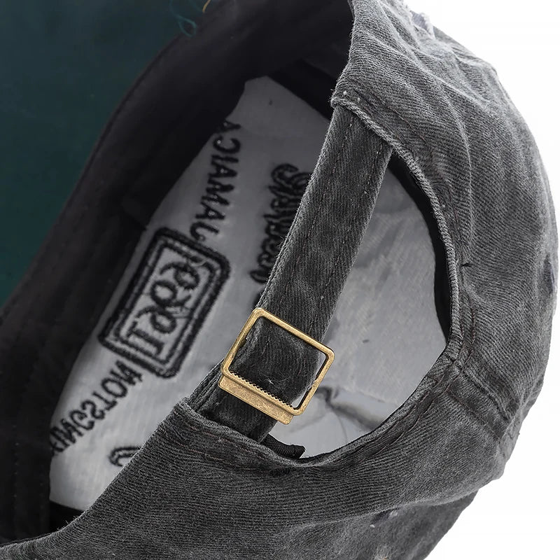 Cowboy Letters Cotton Cap For Men Women Hat Rock Shark Baseball Caps