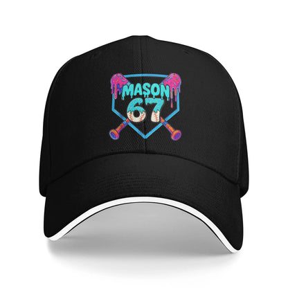 67 Six Seven 6-7 Funny Steal Brainrot Gaming Meme Baseball Caps