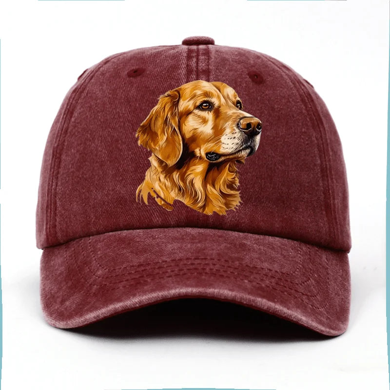Golden Retriever Printed Baseball Cap
