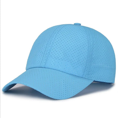 New Summer Men Women Snapback Quick Dry Mesh Baseball Cap Sun