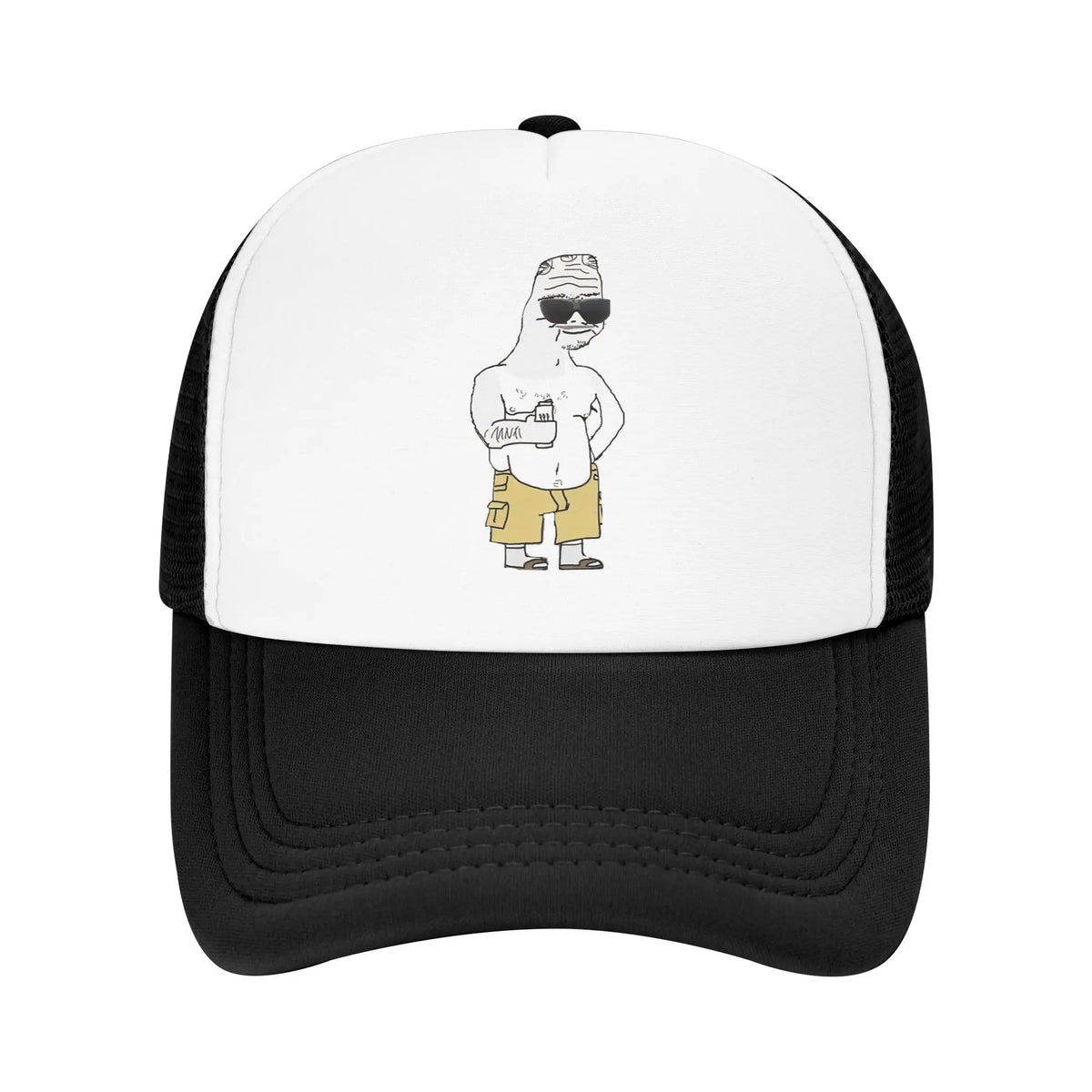 Funny Wojak Meme Boomer Trucker Hat Mesh Baseball Caps