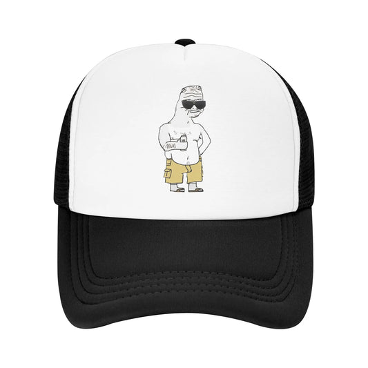 Funny Wojak Meme Boomer Trucker Hat Mesh Baseball Caps