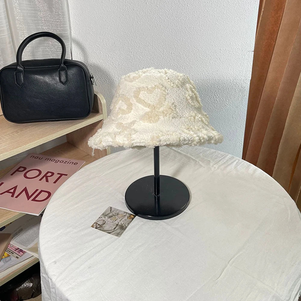 New Autumn And Winter Bucket Hat Warm Hat Korean Version
