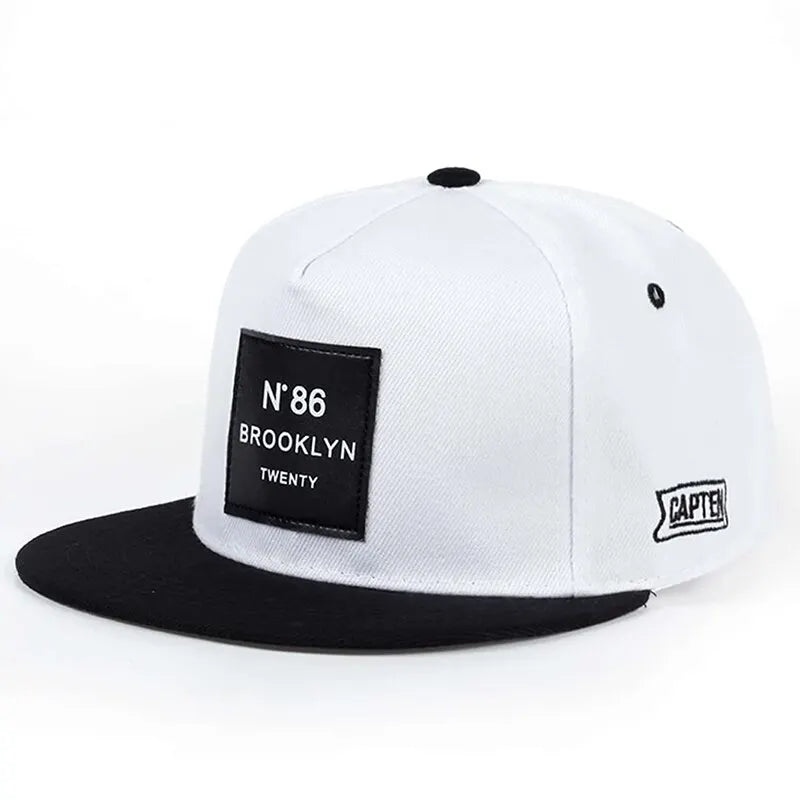 Unisex Brooklyn Print Label Embroidery Hip-hop Hats Adjustable Snapback Caps