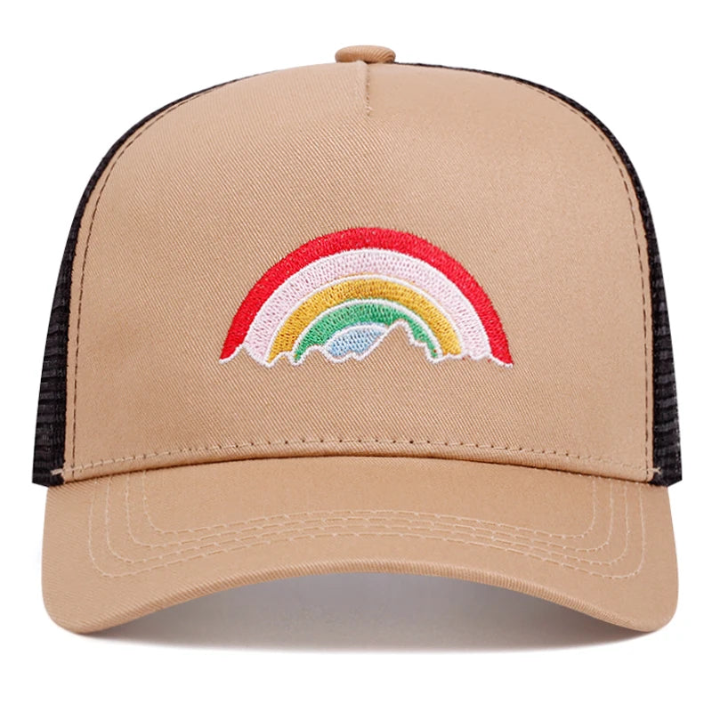 Rainbow Embroidered Baseball Caps