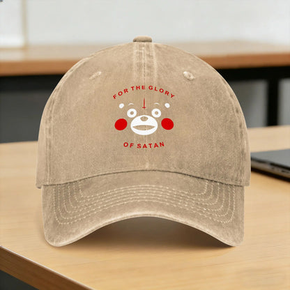 Summer Satanic Bear Baseball Cap