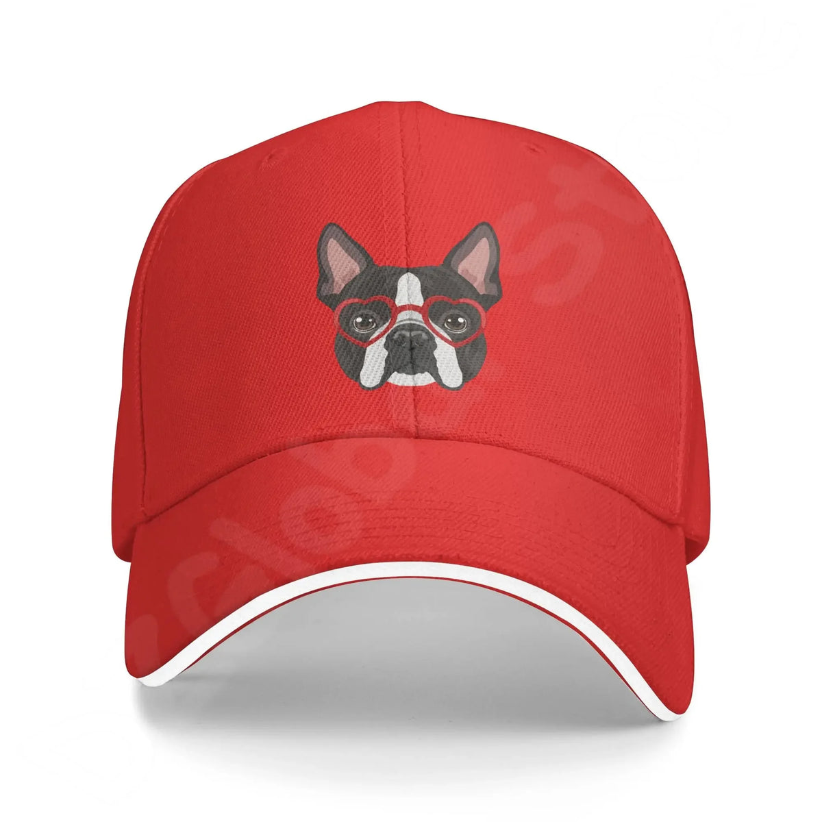 Boston Terrier Washed Baseball Cap