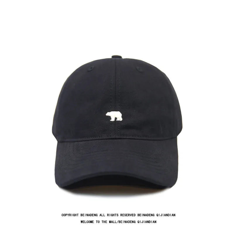 Fashion Baseball Cap For Women And Men Embroidery Polar Bear Hip Hop Snapback Caps