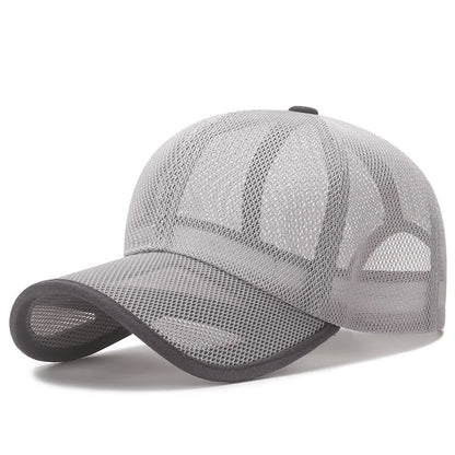 Quick Dry Full Mesh Caps Adjustable Sun Protection Summer Baseball Cap
