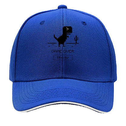 Game Over Dinosaur Pixel Art Desert Hip Hop Hat Baseball Cap