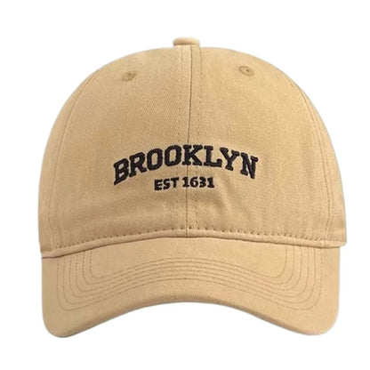 Breathable Men Baseball Hat Letter Peaked Cap Korean Style