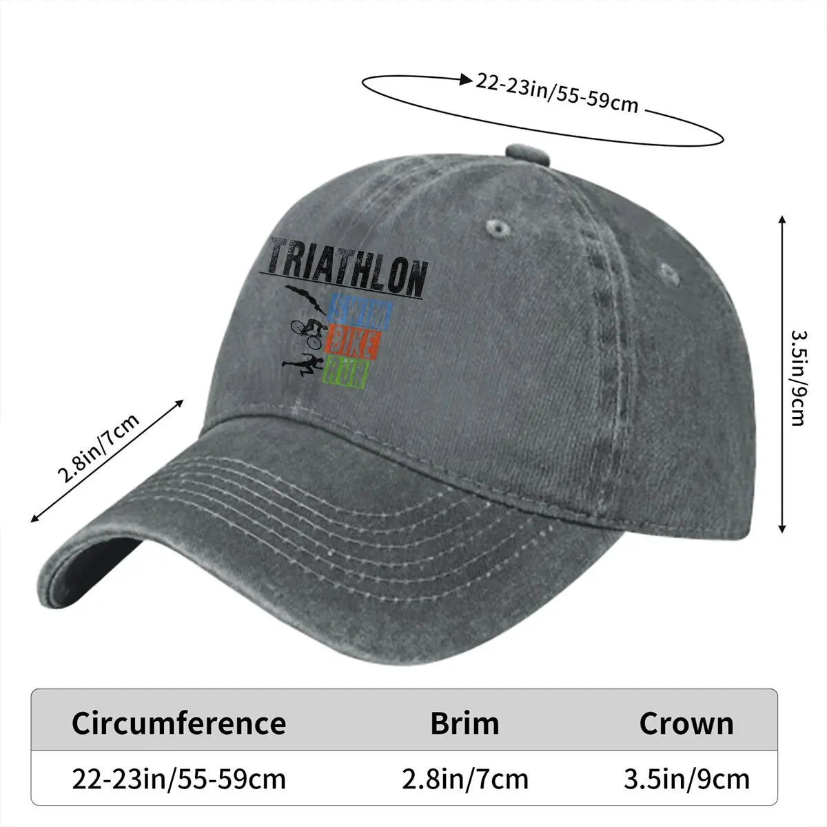 Triathlon Triathlete Baseball Cap Men Hats Women