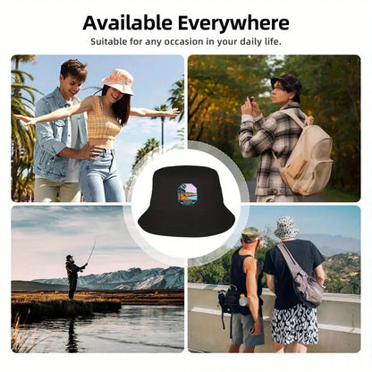 Acadia Park Maine Bar Harbor Emblem Bucket Hat