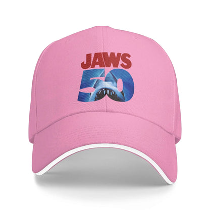 Summer Casual Baseball Cap Jaws 50th Anniversary Logo Movie For Women Men