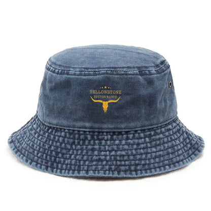 2025 Hot Yellowstone Bucket Hat Vintage Washed Fishing Hat for Men