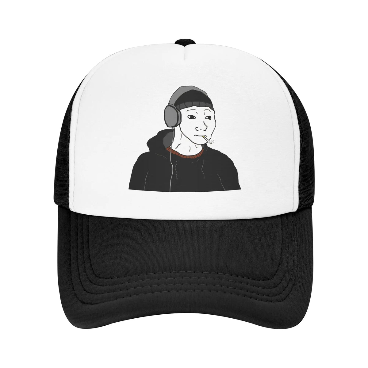 Funny Wojak Meme Boomer Trucker Hat Mesh Baseball Caps
