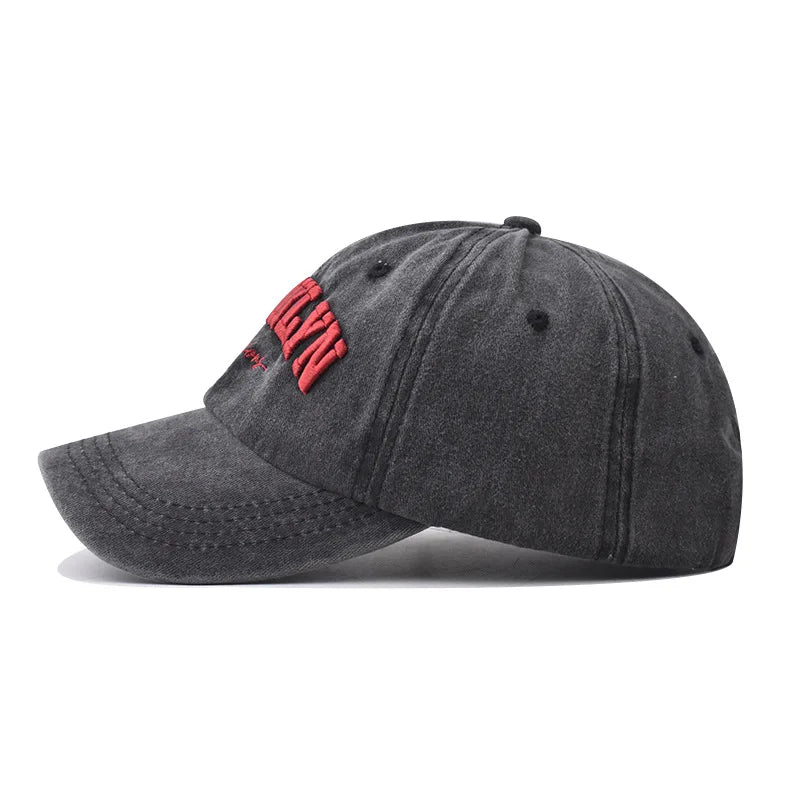 Retro brooklyn Letter Embroidery Baseball Caps Spring Summer Men Women