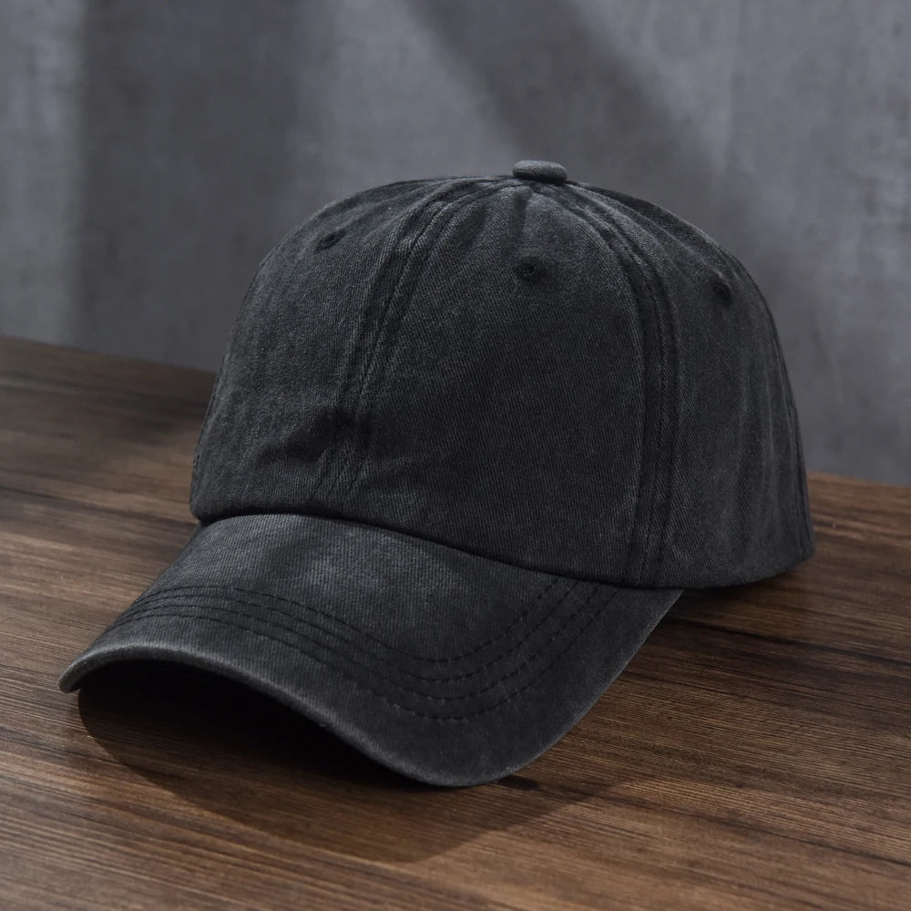 Unisex Cotton Baseball Cap Washed Cloth Men Women Snapback Truck