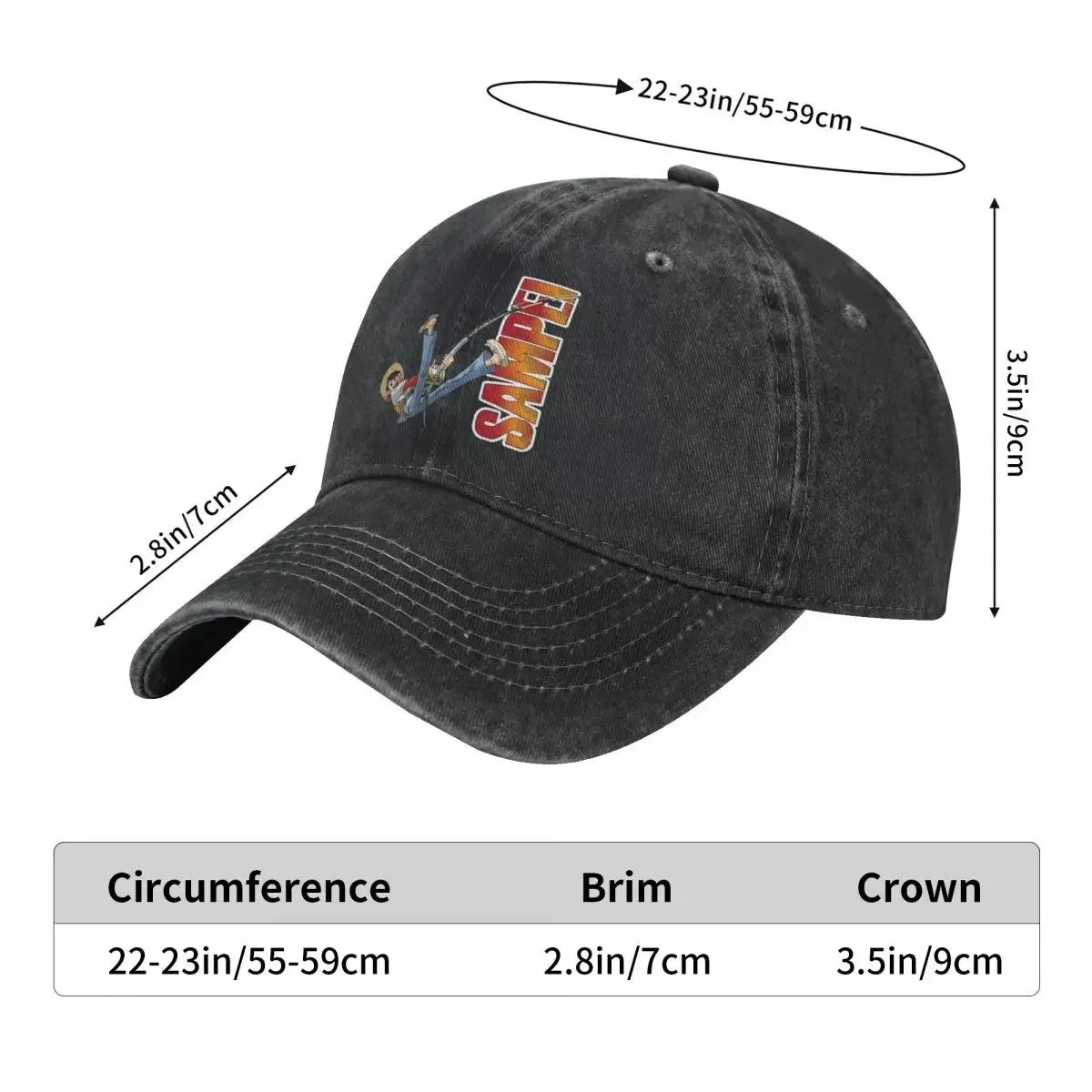 Sampei Fisherman, Sanpei Kyoshin, Manga, Fishing Cartoon Demin Baseball Cap